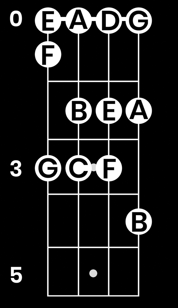 Learn Your Bass Fretboard Notes (Easy Starter Method) - Technique