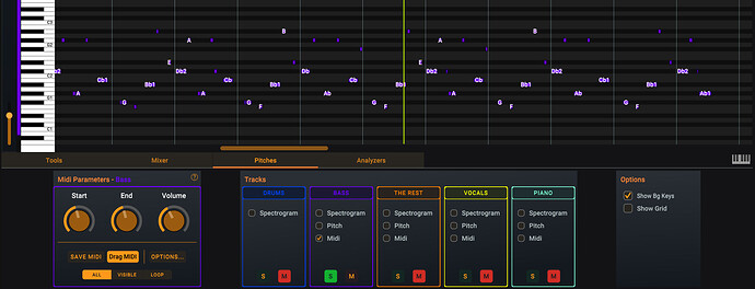 Bass MIDI from SM Pro
