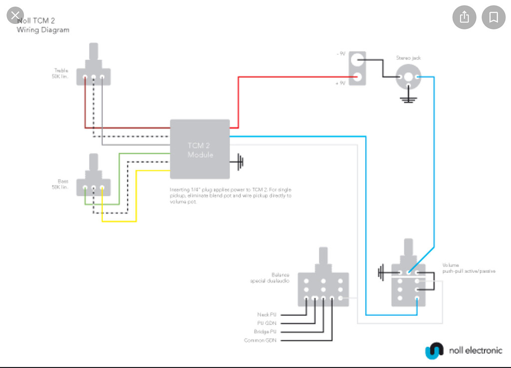 Noll tcm2 wiring help - Gear - BassBuzz Forum