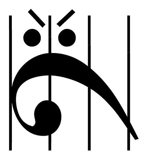 Angry Bass Clef Is Angry