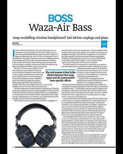 Waza Air Bass Review 1