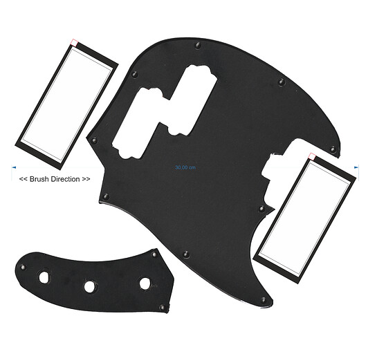pickguard silver