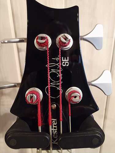 PRS Kestrel SE Bass Guitar head stock