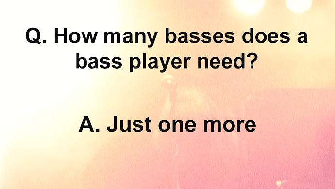 How many basses
