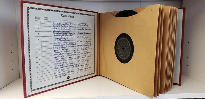Book of 78 RPM 10 inch disks