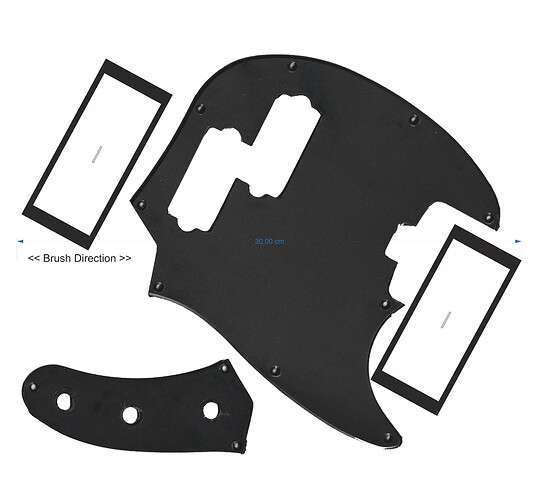 pickguard silver