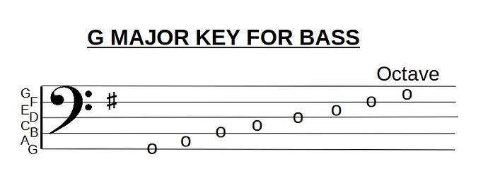 G Major Bass Scale