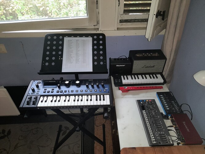 Synth practice area