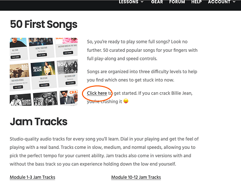 5 Scroll to 50 First Songs