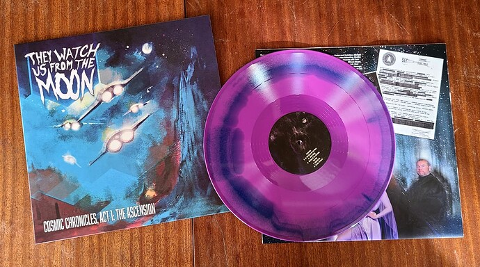 They Watch Us From The Moon - Cosmic Chronicles, Act I The Ascension (Deluxe blue-purple Cosmic Swirl - limited to 500 copies)