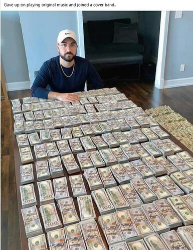 Gave up original music and joined a cover band