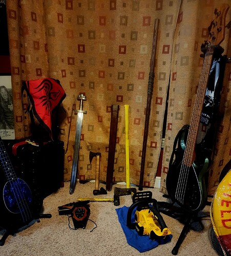 weapons and basses