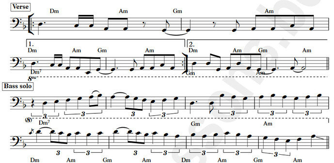 Smooth Operator bass solo