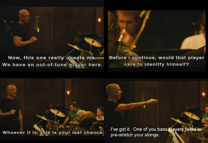 Deleted scene from Whiplash