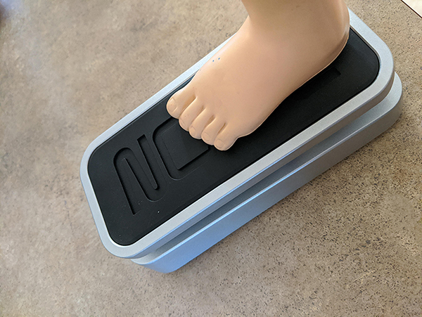 Foot on Zoom Pedal